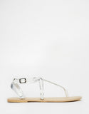 Plaited Leather Sandals