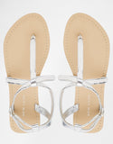 Plaited Leather Sandals