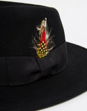 Wool Fedora With Feather Detail